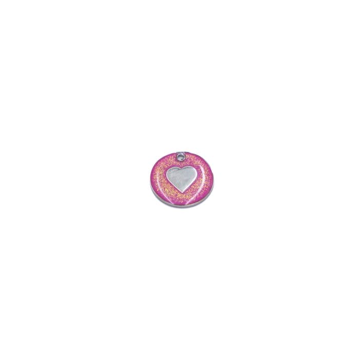Glimmer - Hjerte - H104 - Hjortlund & Bøgh Gravering - H104 Glimmer hjerte pink redigeret