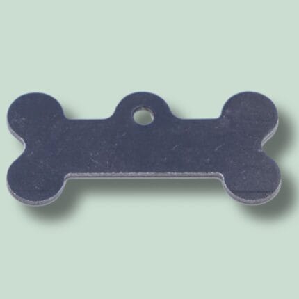 Hundebenformet metal vedhæng med hul
