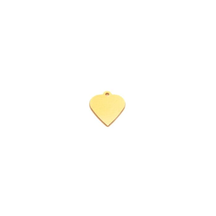 Hjerte - lille - H78 - Hjortlund & Bøgh Gravering - H79 Mini hjerte Guld redigeret