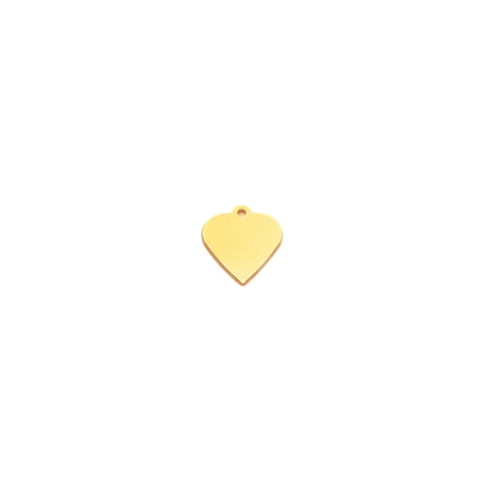 Hjerte - lille - H78 - Hjortlund & Bøgh Gravering - H79 Mini hjerte Guld redigeret