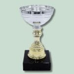 Sølv pokal med marmorbase