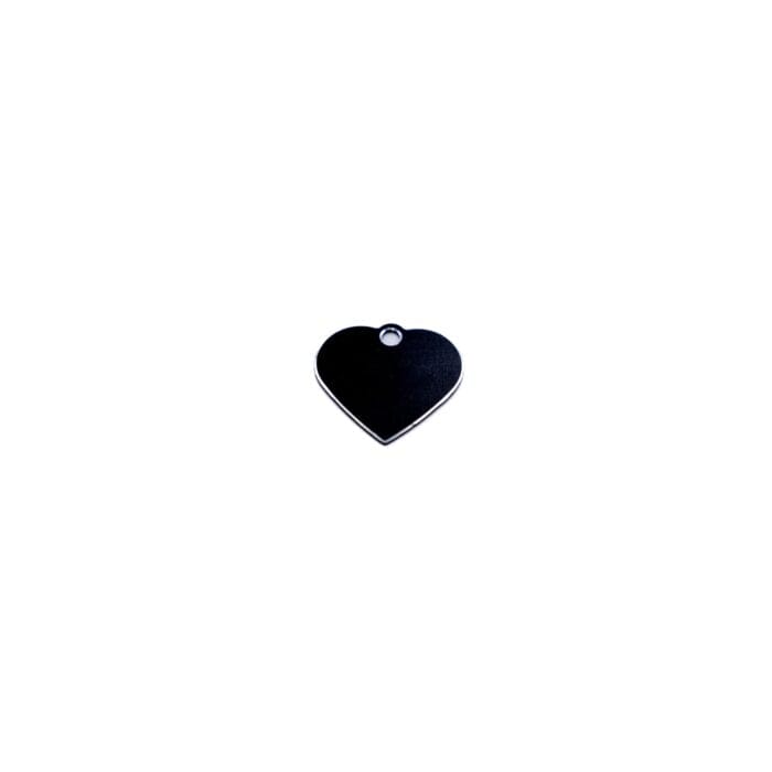 Hjerte - lille - H78 - Hjortlund & Bøgh Gravering - h75 Mini hjerte sort redigeret