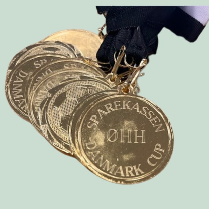 Medalje - Ørum. - Inkl. bånd - Hjortlund & Bøgh Gravering - BROVST SPARKASSEN DK CUP 2025 2
