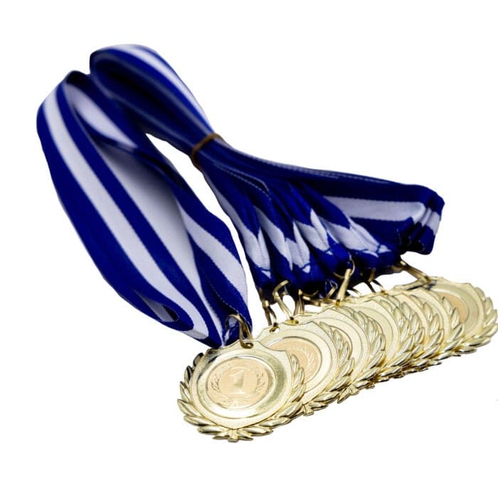 Medalje - Flauenskjold - Inkl. bånd og emblem - Hjortlund & Bøgh Gravering - Flauenskjold Guld 1