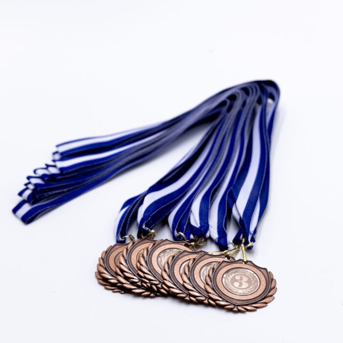 Medalje - Flauenskjold - Inkl. bånd og emblem - Hjortlund & Bøgh Gravering - Flauenskjold bronze