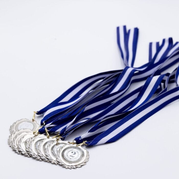Medalje - Flauenskjold - Inkl. bånd og emblem - Hjortlund & Bøgh Gravering - Klokkerholm Solv