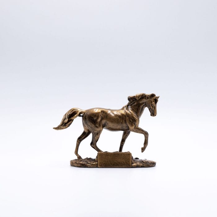 Statuette - Hest - Hjortlund & Bøgh Gravering - hest mork2