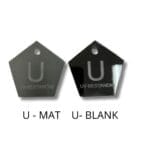 To UV-bestandige prøver, mat og blank