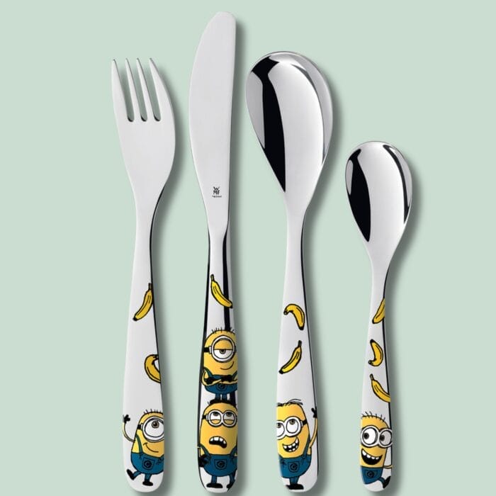 Bestik - Minions - Hjortlund & Bøgh Gravering - 93002518607 BESTIK MED MINIONS I FARVER MED GROeN