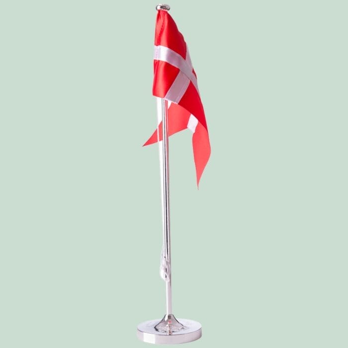 Flag - Forkromet - 38,5 cm - Hjortlund & Bøgh Gravering - 87000498013 FROKROMET FLAG M DAaBSFOD 385 CM MED GROeN