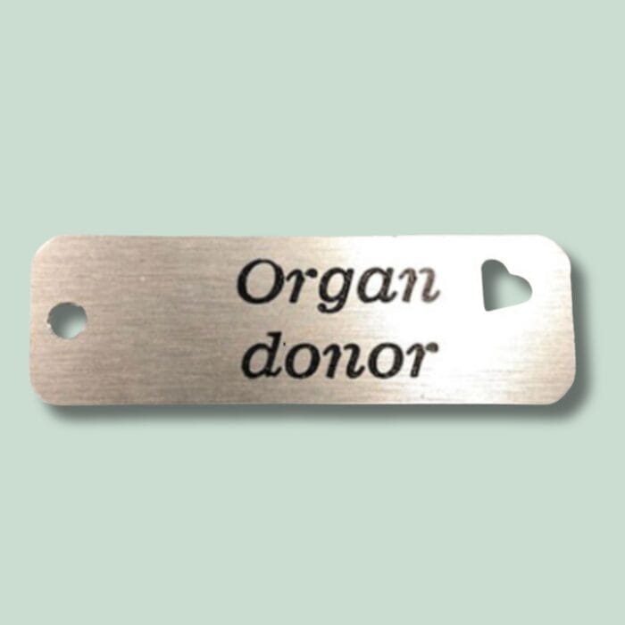 Nøglering med hjerte - Organ donor - Hjortlund & Bøgh Gravering - noeglering organdonor GROeN