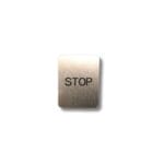 Stop knap i metal