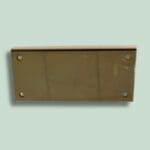 Tom rektangulær skilt- eller monteringsplade