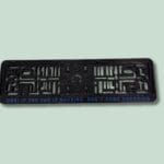 1 stk Nummerpladerammer med gravering - Flere farver