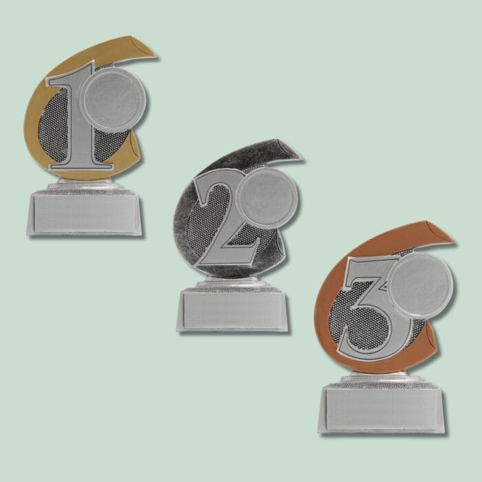 Statuette - 1-2-3 plads - Billede 1